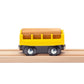 Maxim Enterprise, inc. Log Car for Wooden Railway, 5 Piece Kids Train Set with Magnetic Link and Removable Logs, Compatible with Thomas and Friends