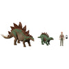 Jurassic World HHK91 A New Age Legacy Collection Dr Sarah Harding with Large and Small Stegosaurus Dinosaur, Authentic and Articulated Figures, 9.5