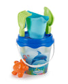 Ecoiffier - Dolphin Beach Bucket with Shovel, Rake, Watering Can and Sand Mold, 851