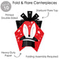 Big Dot of Happiness Ta-Da, Magic Show - Table Decorations - Magical Birthday Party Fold and Flare Centerpieces - 10 Count