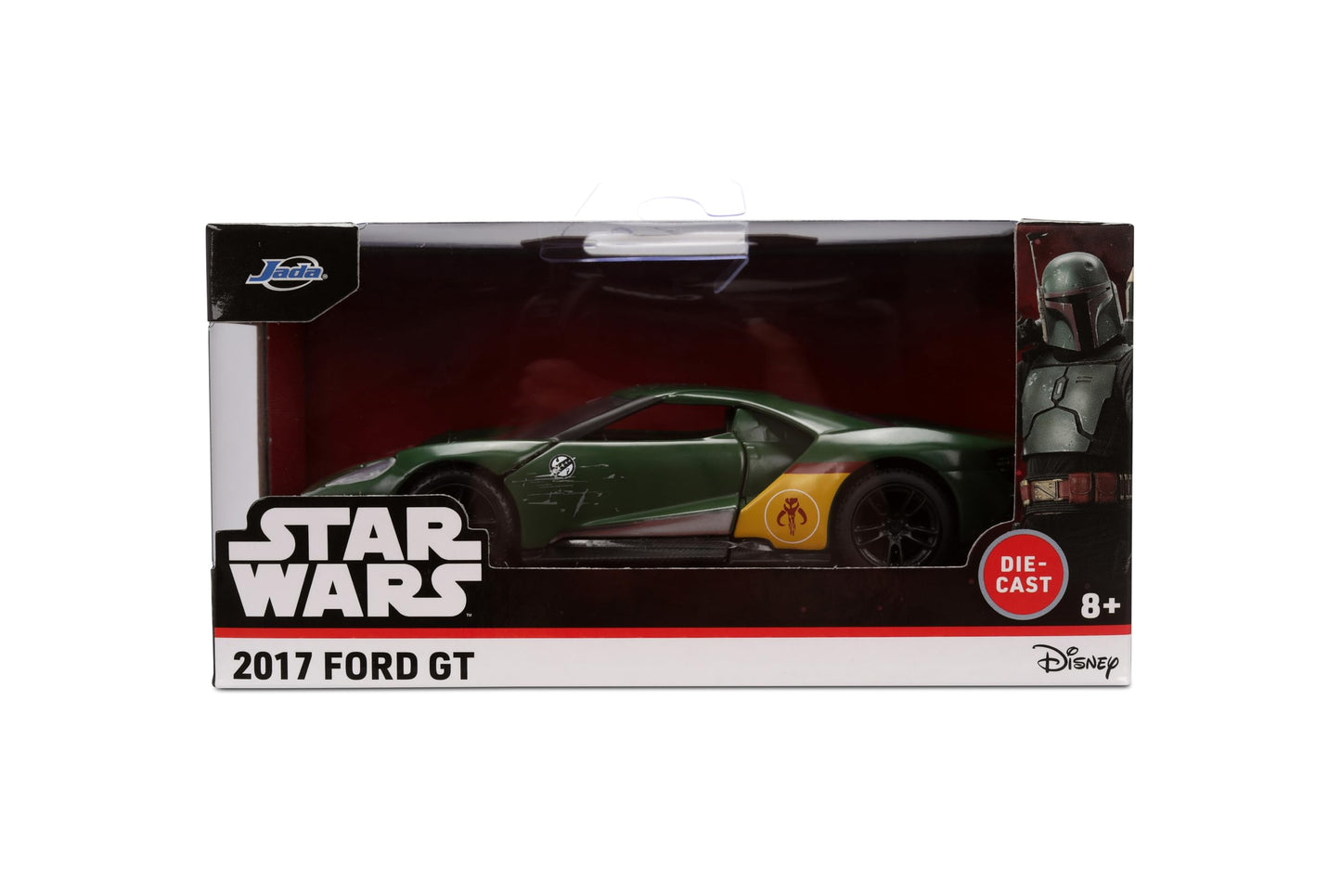 Jada Star Wars Boba Fett 2017 Ford GT - 1:32 Scale Hollywood Rides Die-Cast Collectible Car Toys - Toy for Collectors and Fans