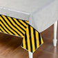 Fun Express Plastic Construction Zone Tablecloth, 54 x 108