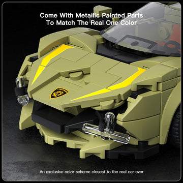 Mould King Speed Champion Super Car Building Sets with Display Case, Model Car Kits Sports Building Blocks, Cool Simulation Cockpit Race Kits