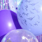 xo, Fetti Kpop Party Balloons - 24 Latex Balloons | Kpop Concert, Girl Group Party, Purple, Iridescent, Confetti, Birthday, Glam