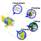WODMAZ 24 Packs Sea Animal Building Blocks, Mini Ocean Animals Building Blocks Toys Set for Kids Birthday Gifts, Easter Eggs Hunt Easter Theme Party