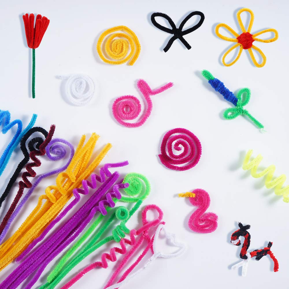 Pipe Cleaners,1600 Pieces Pipe Cleaners Crafts Pipe Cleaners Craft Supplies in 32 Colors Chenille Stems for Home and School DIY Art Crafts (0.23 x