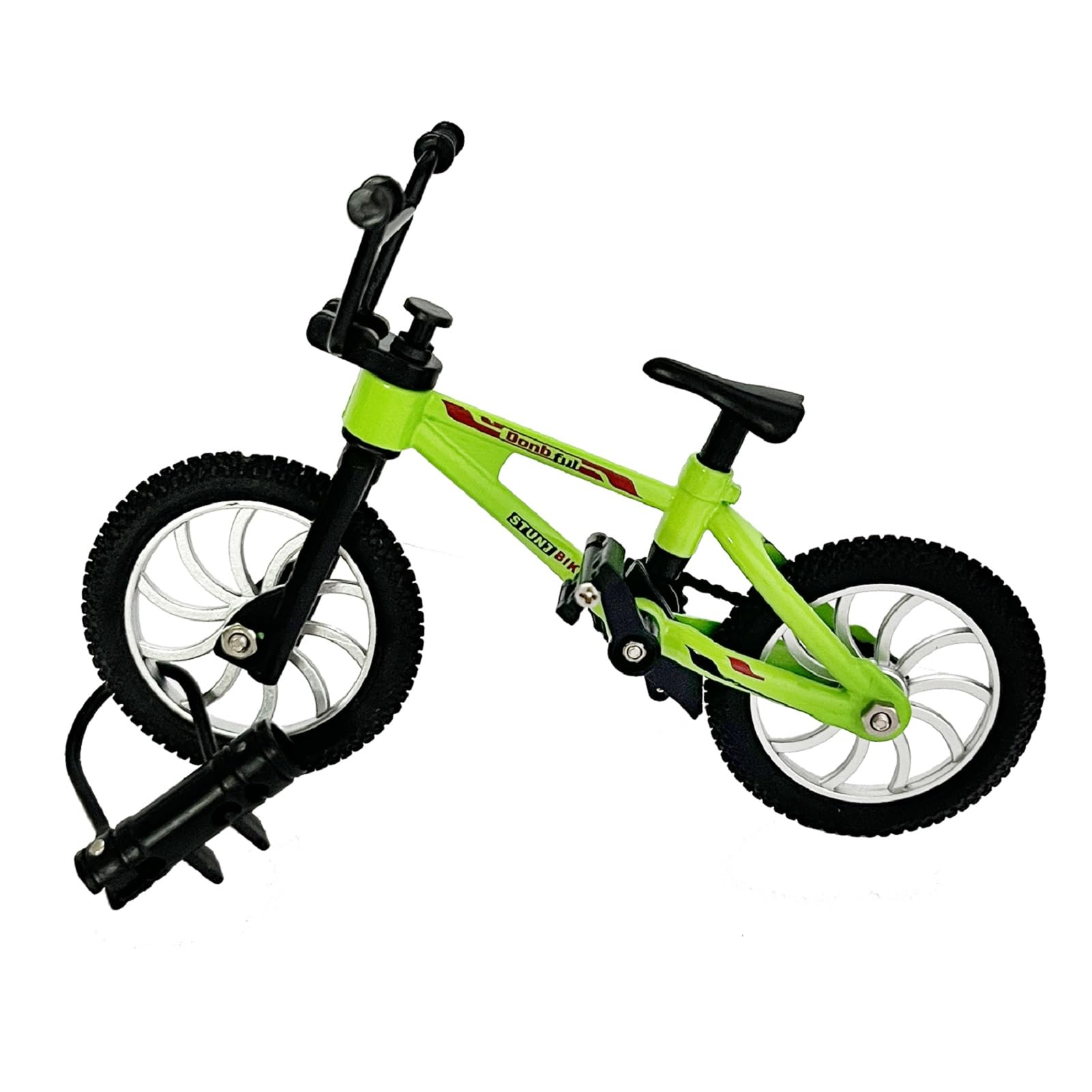 Mini Finger Bike Toy - Alloy Mountain Bicycle Model with Tools, Movable Parts, Gift for Kids & Collectors (Green)