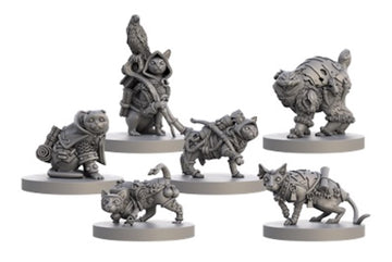 Steamforged Games, Animal Adventures: Tales of Cats and Catacombs Miniatures Volumes 1 and 2 Bundle (2 Items)