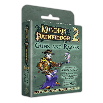 Munchkin Pathfinder 2 - Guns and Razzes Card Game (Expansion) | 112-Cards | Card Game for Adults, Kids & Family | Fantasy RPG | Ages 10+ | 3-6 Players