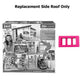Replacement Parts for Barbie Dreamhouse - FHY73 FHY74 Barbie Doll Dream House ~ Replacement Side Roof ~ Pink