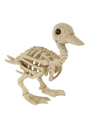 Crazy Bonez Skeleton Duckling - 5.75" Halloween Skeleton Animal Decoration, Realistic Bone Detail, Durable All-Weather Plastic Duckling Figurine