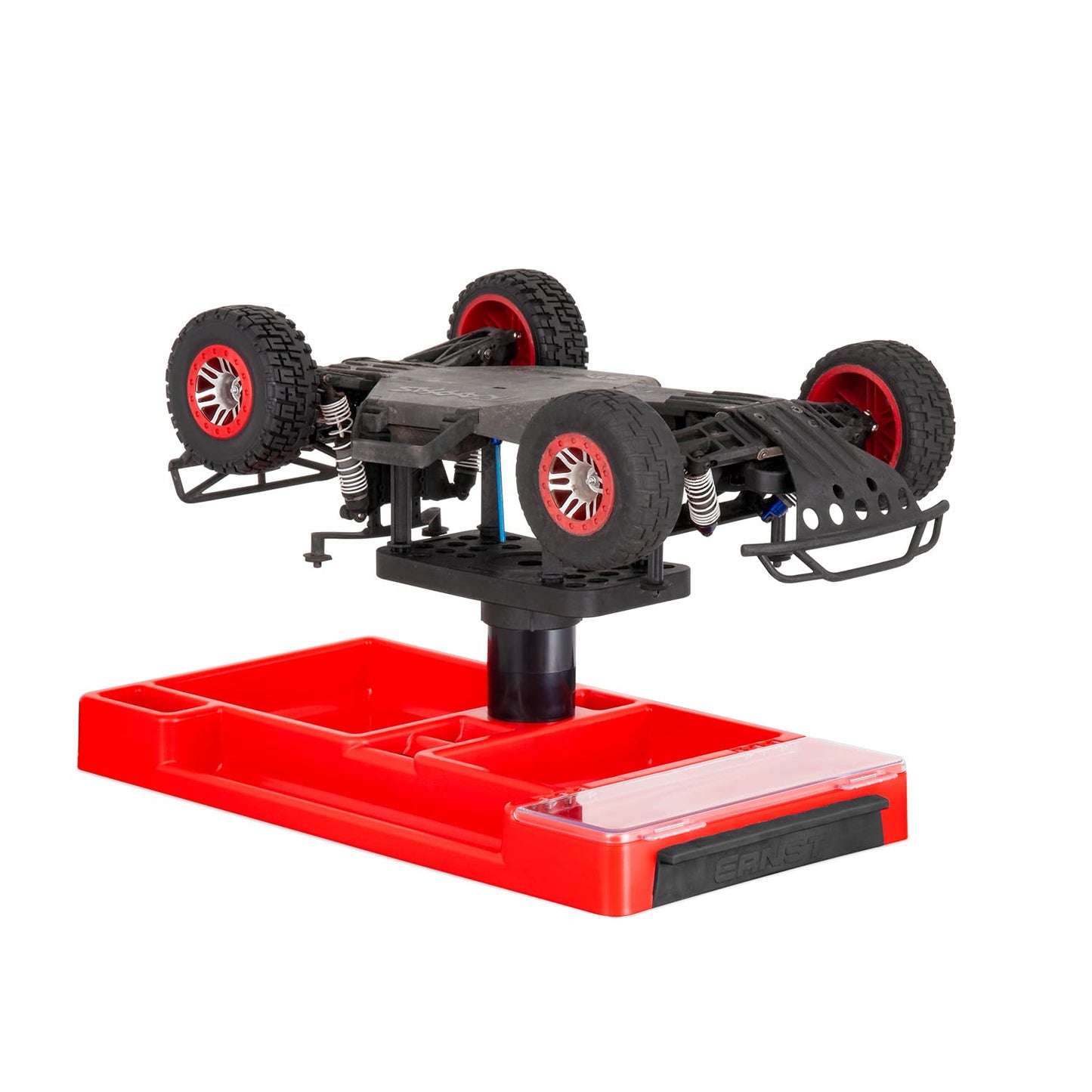 Ernst RC Car Stand and Workstation for RC Cars, RC Aircraft, Model Crawlers, Monster Trucks, Drones and Electric Boats