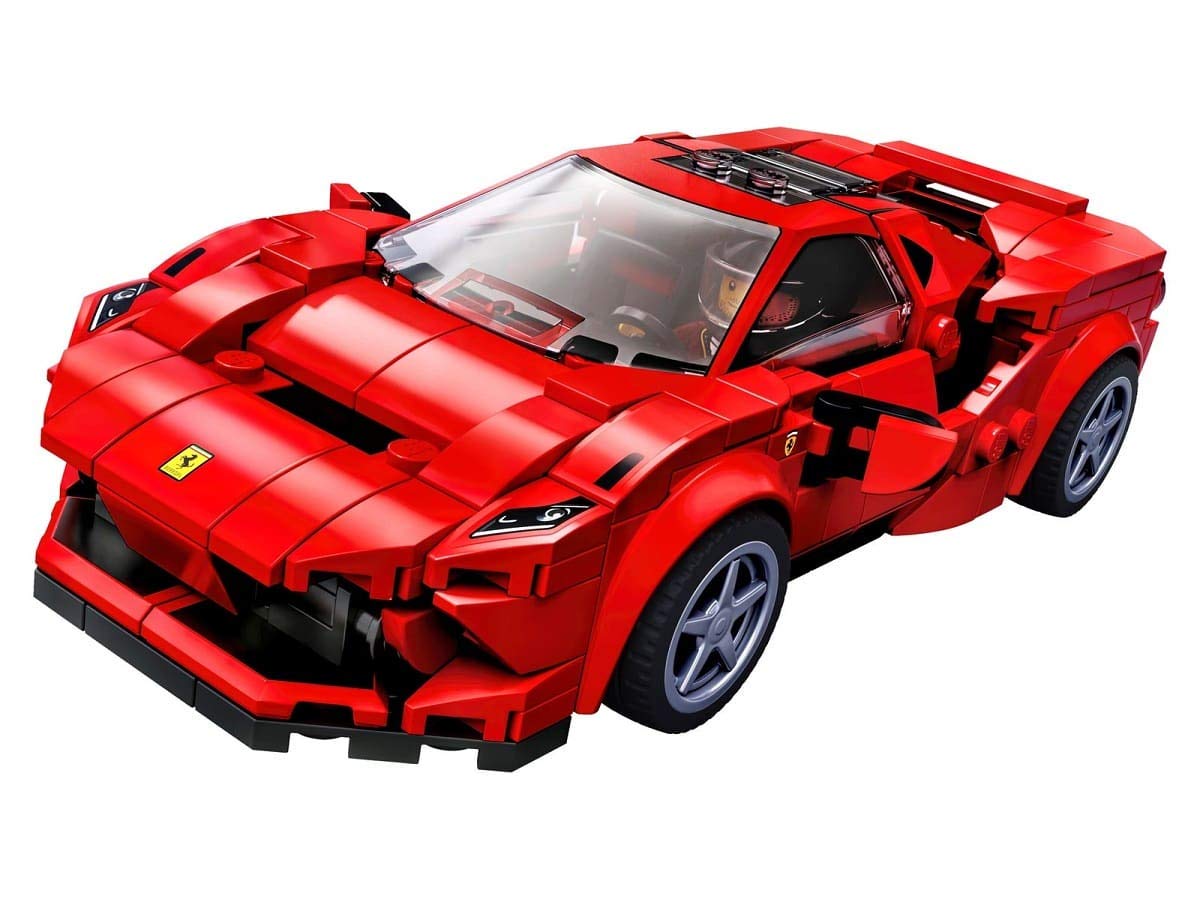 LEGO Speed Champions 76895 Ferrari F8 Tributo Toy Cars for Kids, Building Kit Featuring Minifigure (275 Pieces)