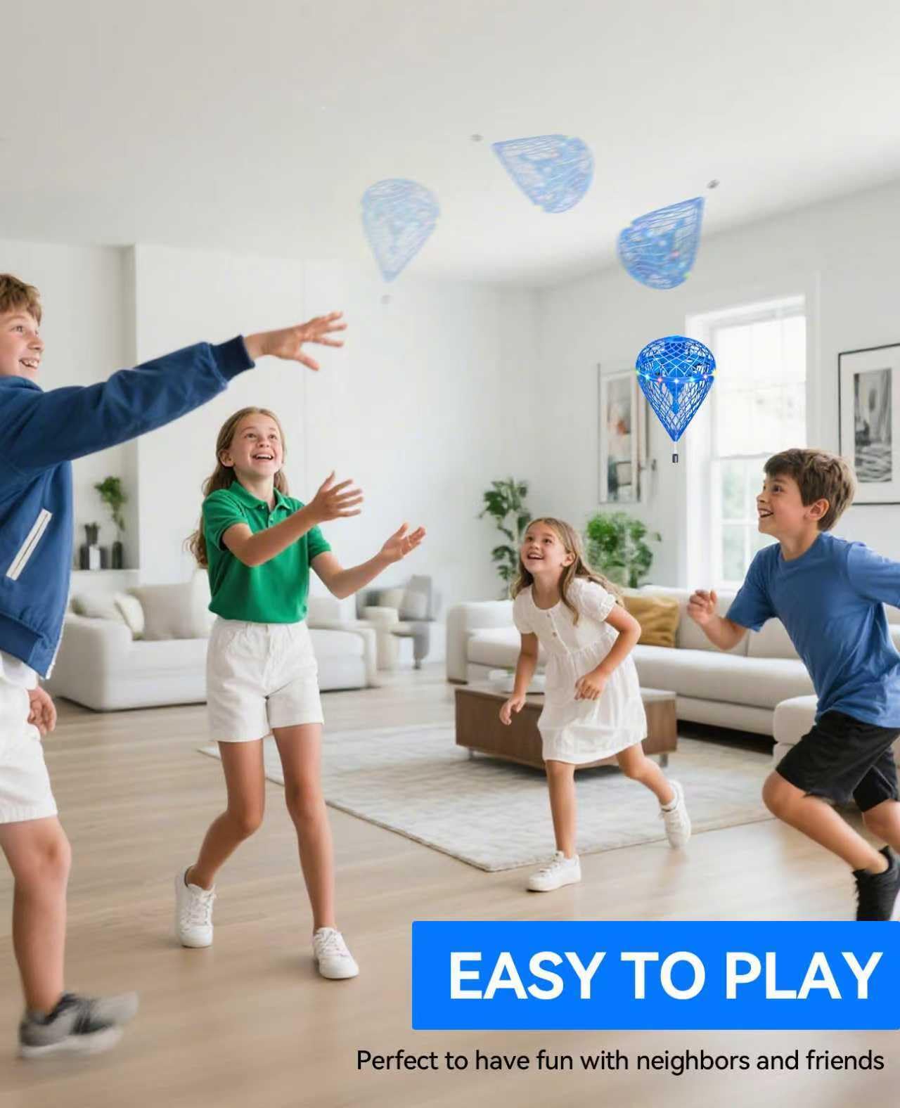 ?Upgraded 3 Batteries?Flying Orb Ball Light-Up Hover Toys | Motion-Contro l Spinner with 3D Flips | Unplugged Family Fun|Play Indoors&Out | Christmas