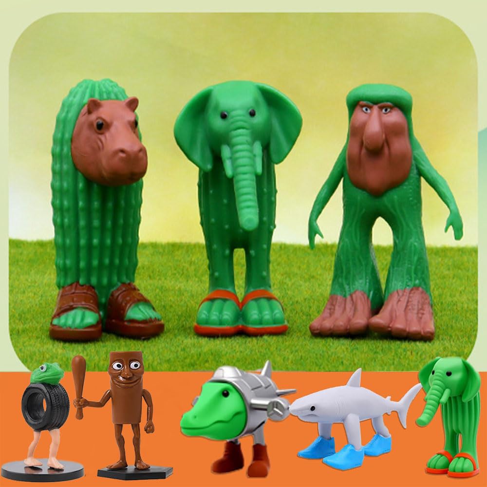2025 New Italian Brainrot Toy, Figures Animals Tralalero Tralala Figure Bombardiro Crocodilo for Brain Rot Cake Toppers Birthday Gifts Party