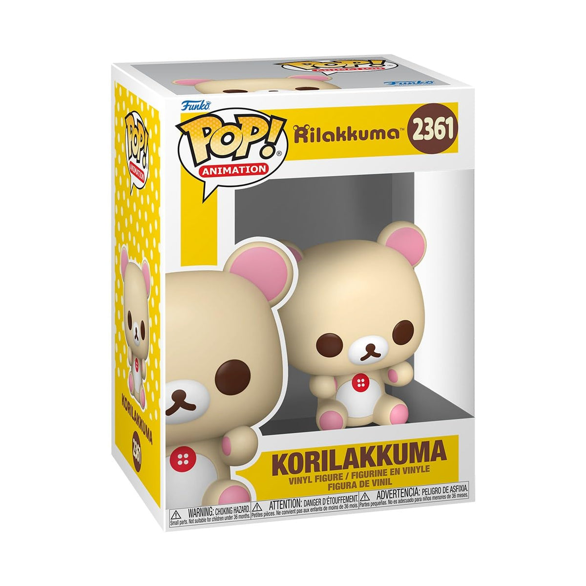 Funko Pop! Animation: Rilakkuma - Korilakkuma - Collectable Vinyl Figure - Gift Idea - Official Merchandise - Toys for Kids & Adults - Anime Fans