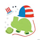 Patriotic Turtle Foam Ornament Craft Kit - Crafts for Kids and Fun Home Activities