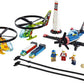 LEGO City Air Race 60260 Flying Helicopter Toy, Features 2 Ripcord Helicopters, Stunt Plane Aircraft Toy, 2 Pylons, Plus Rivera, Xtreme and Vitarush