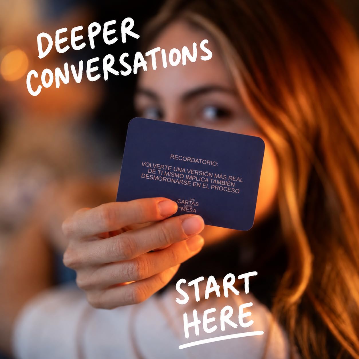 LAS CARTAS SOBRE LA MESA - Spanish Edition - 152 Deep Questions & Conversation Cards for Meaningful Connections | Perfect for Friends, Families