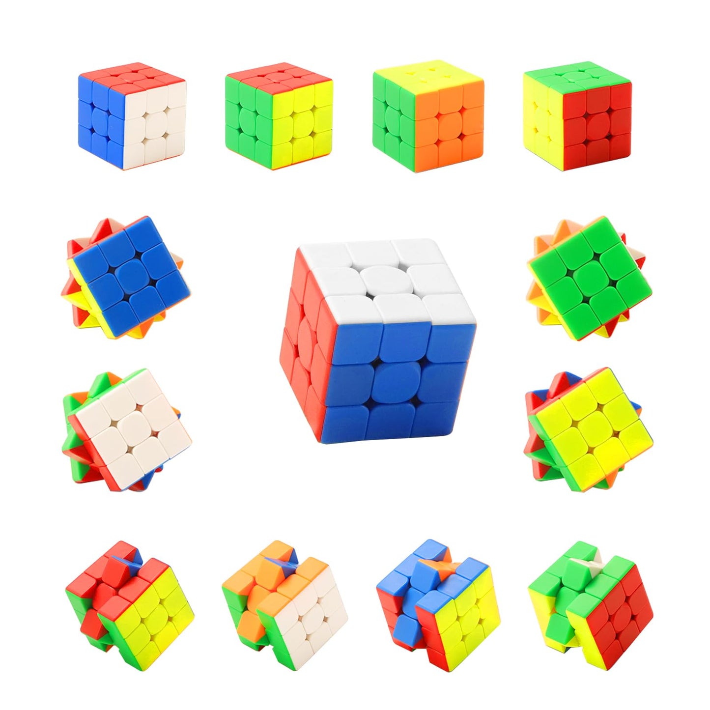 12 Pack Stickerless 1.18 inch Mini Cube Set, Party Favors Cubes for Kids, Puzzle Toys for Boys and Girls, Classroom Prize, School Rewards, Goody Bag