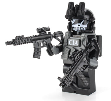 Battle Brick 1.6 Inches Tall CIA Ghost SAD/SOG Commando Custom Minifigure | Genuine Military Minifig | Head Printed in USA | Great Gift for Ages Teen