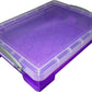 Small Portable Sand Tray with Lid - Purple