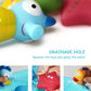 Bathtub Toys Floating Bath Toys(6PCS) with Storage Net,Baby Soft Bath Time Boat Toys,Bathtub Learning Water Toys and Bathtub Toys