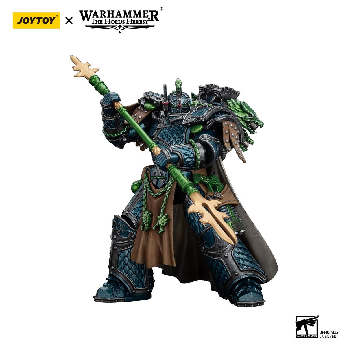 JOYTOY Action Figures Warhammer 40K 7.48inch Alpha Legion Alpharius, Primarch of The XXth Legion 1/18 Movable Model Collectible Figurine Ages 15+