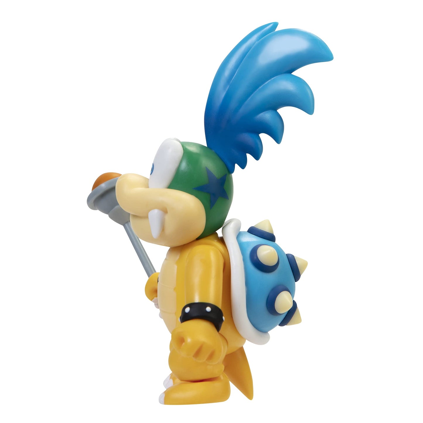 Super Mario Action Figure 4 Inch Larry Koopa Collectible Toy with Wand Accessory