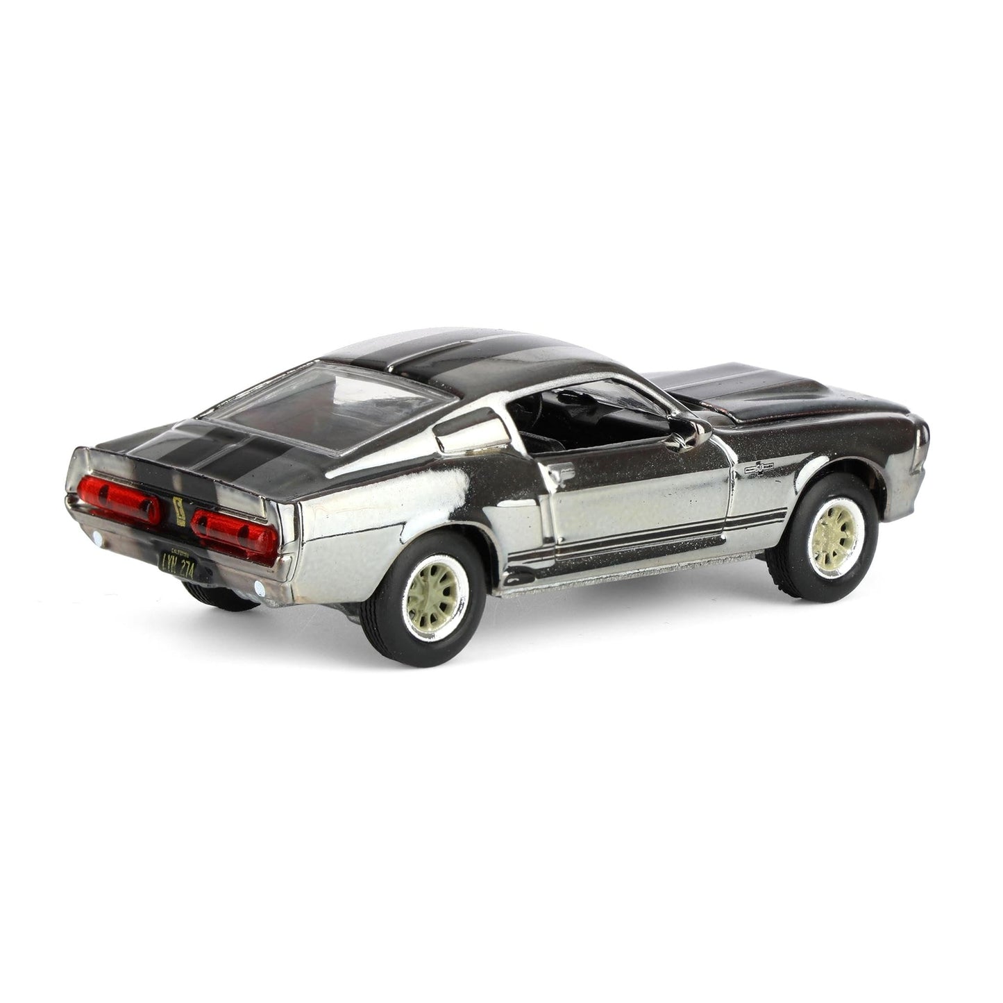 Greenlight, 1/64 1967 Ford Mustang Eleanor, Silver Chrome Edition, Gone in Sixty Seconds (2000), Hobby Exclusive, GLT30558