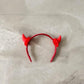 Clothes for Labubu Devil 2-Piece Outfit Set,Headpiece & Wings,Ideal for Halloween Costumes for 17cm Dolls(No Doll) (Red)