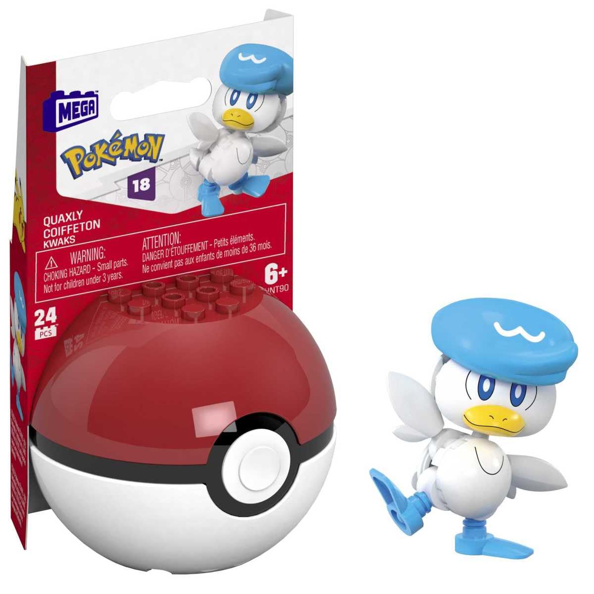 MEGA Pokémon Collectible Pokeball Building Toy from Quaxly for Kids Ages 6 and Up