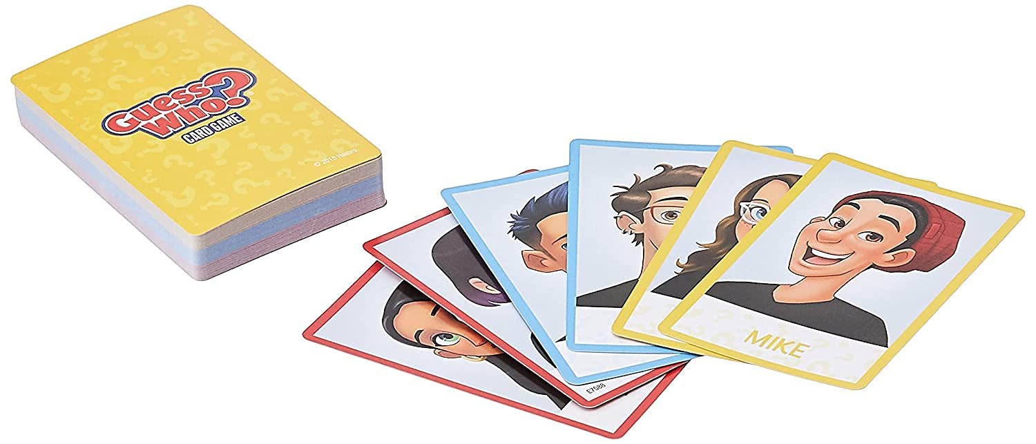 Hasbro Gaming Guess Who? Card Game for Kids, 2 Player Guessing Game, Fun Summer Activities, Vacation Travel Essentials, Ages 5+