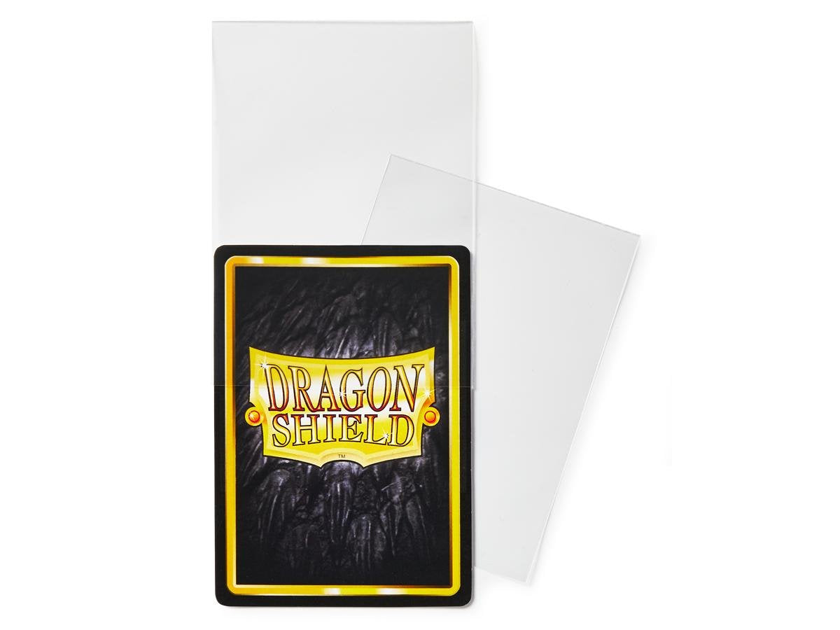 Dragon Shield Bundle: 5 Packs of Clear Perfect Fit Standard Size Sleeves - 500 Sleeves Total