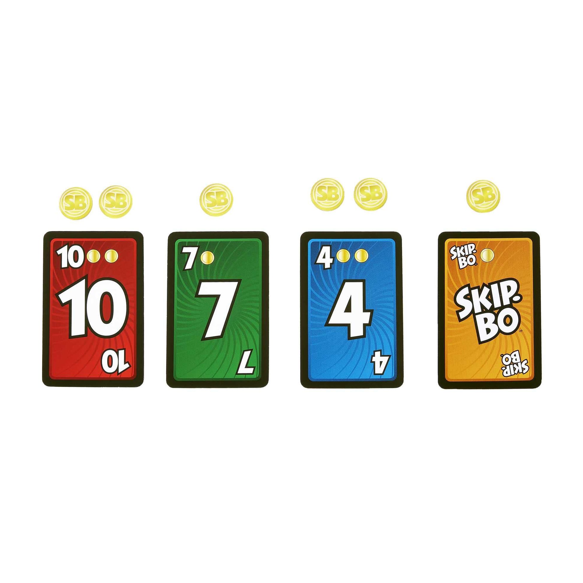Mattel Games Skip-Bo Masters Card Game for Adults, Family Night & Parties, Play Numbers in Order for 2 for 6 Players