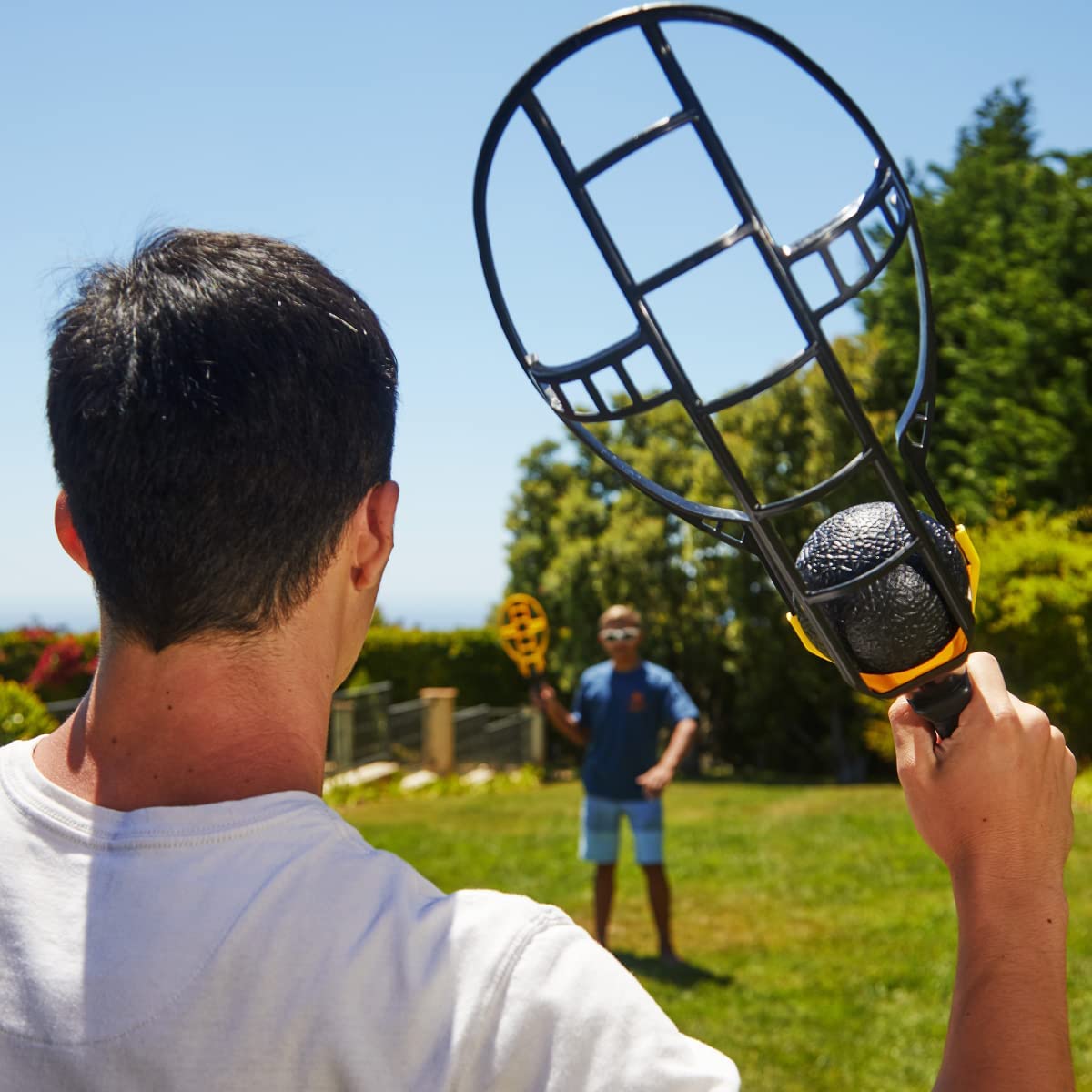 Wham-O Game Time Trac-Ball II | 2 Rackets & 2 Air Action Balls | Outdoor Play for Kids & Adults of All Ages | Original Tracball & Other Outdoor Games