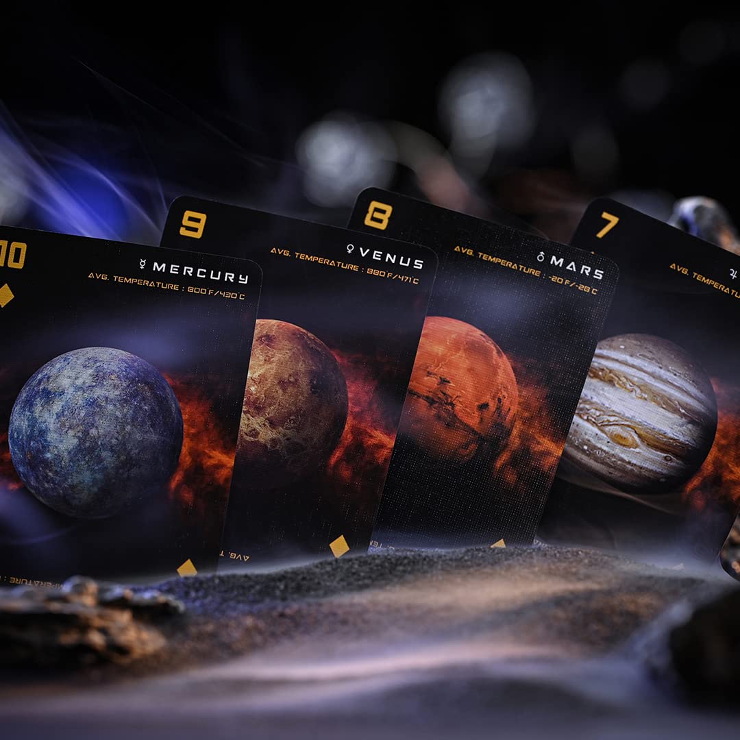 Cosmos playing cards: Space-Themed for Astronomy Enthusiasts with Galaxy Planets - Black Hole, Sun, Mars, Moon... (Standard Edition)