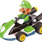 Carrera Pull & Speed 15818405 Official Licensed Kids Mario Kart Toy Car Pull Back Vehicle for Ages 3 and Up - Luigi