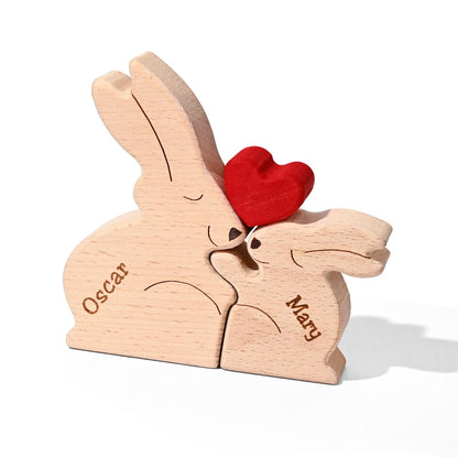 Personalized Family Puzzle (Rabbit)