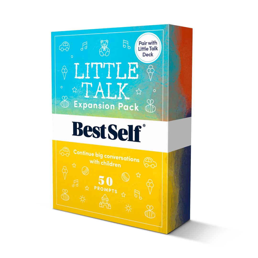 BestSelf Little Talk Expansion - 50 Conversation Cards for Kids, Therapy