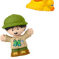 Fisher-Price Little People Go Wild Figure Pack - Safari Adventure 5-Piece Set with Lion, Elephant, Giraffe & Alligator | Jungle Animal Playset