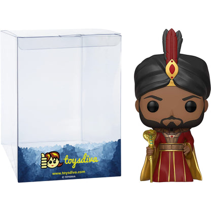 Funko Jafar The Royal Vizier: P o p ! Vinyl Figurine Bundle with 1 Compatible 'ToysDiva' Graphic Protector (542-37025 - B)