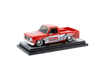 1973 10 Pickup Truck Red with Graphics Limited Edition to 7850 Pieces Worldwide 1/24 Diecast Model Car by M2 40300-135A