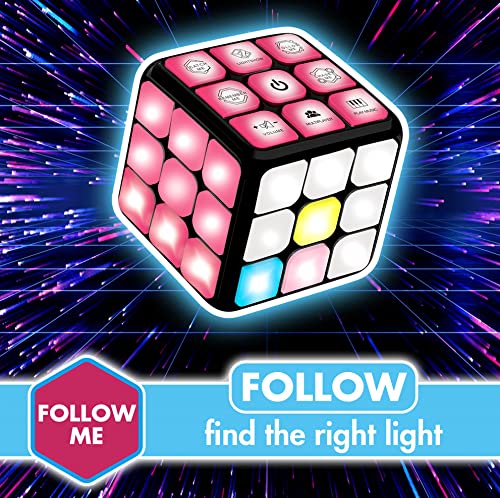 UNIQUE KIDS Flashing Cube Electronic Memory & Brain Game | 7-in-1 Handheld Game for Kids | STEM Toy for Boys & Girls | Fun Gift Toy for Ages 6-12