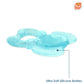 RaZbaby Elfy-Yummy Teether: Teething Relief Toy - Elephant Design, Medical Grade Silicone with Ultra Soft Bristle to Soothe Teething Discomfort