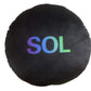 Solana Pillow - Round Stuffed Plush Crypto Pillow by BlockCraft.Shop SOL Plush Pillow