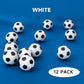 GSE Games & Sports Expert 12-Pack Foosball Table Replacement Balls, 36mm(1.42") Tabletop Soccer Football Balls for Foosball Table Accessories (White)
