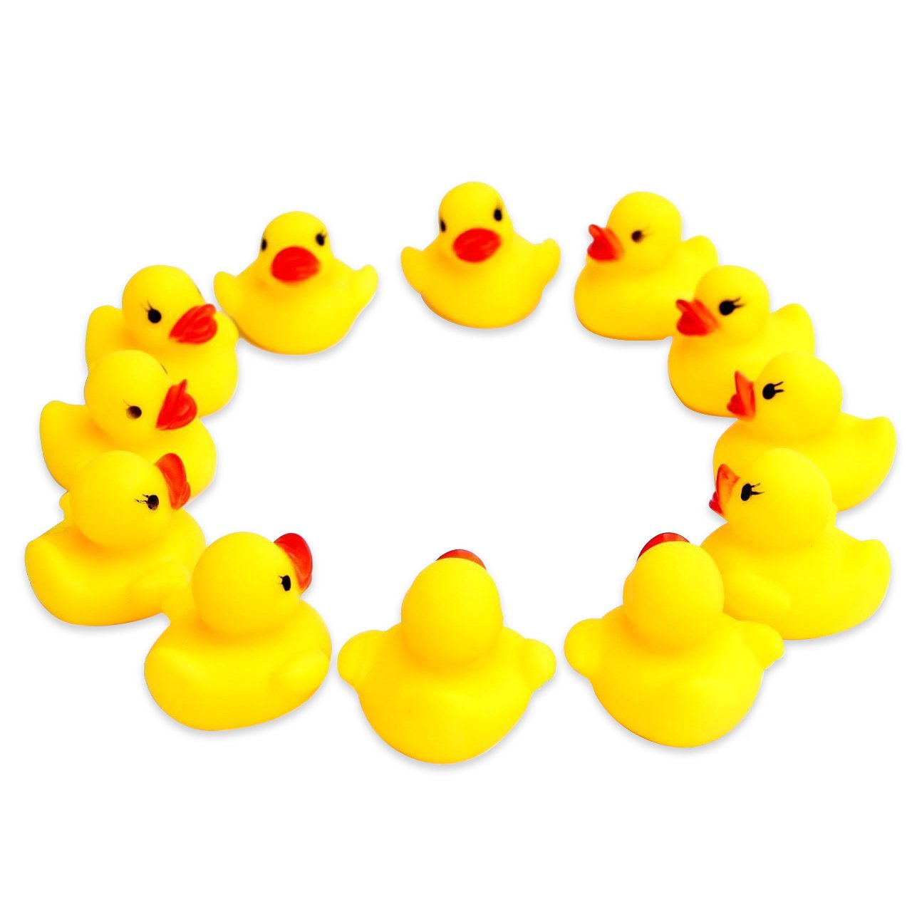 Novelty Place Rubber Duck Baby Bath Toy Set - 48PCS Cute Floating Ducky Toys for Kids, Toddlers & Babies, Fun Water Playtime Accessories for Bath