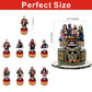 25 Pcs Wresting Cake Topper and Cupcake Toppers Set Birthday Party Supplies for Wresting Themed Birthday Decorations