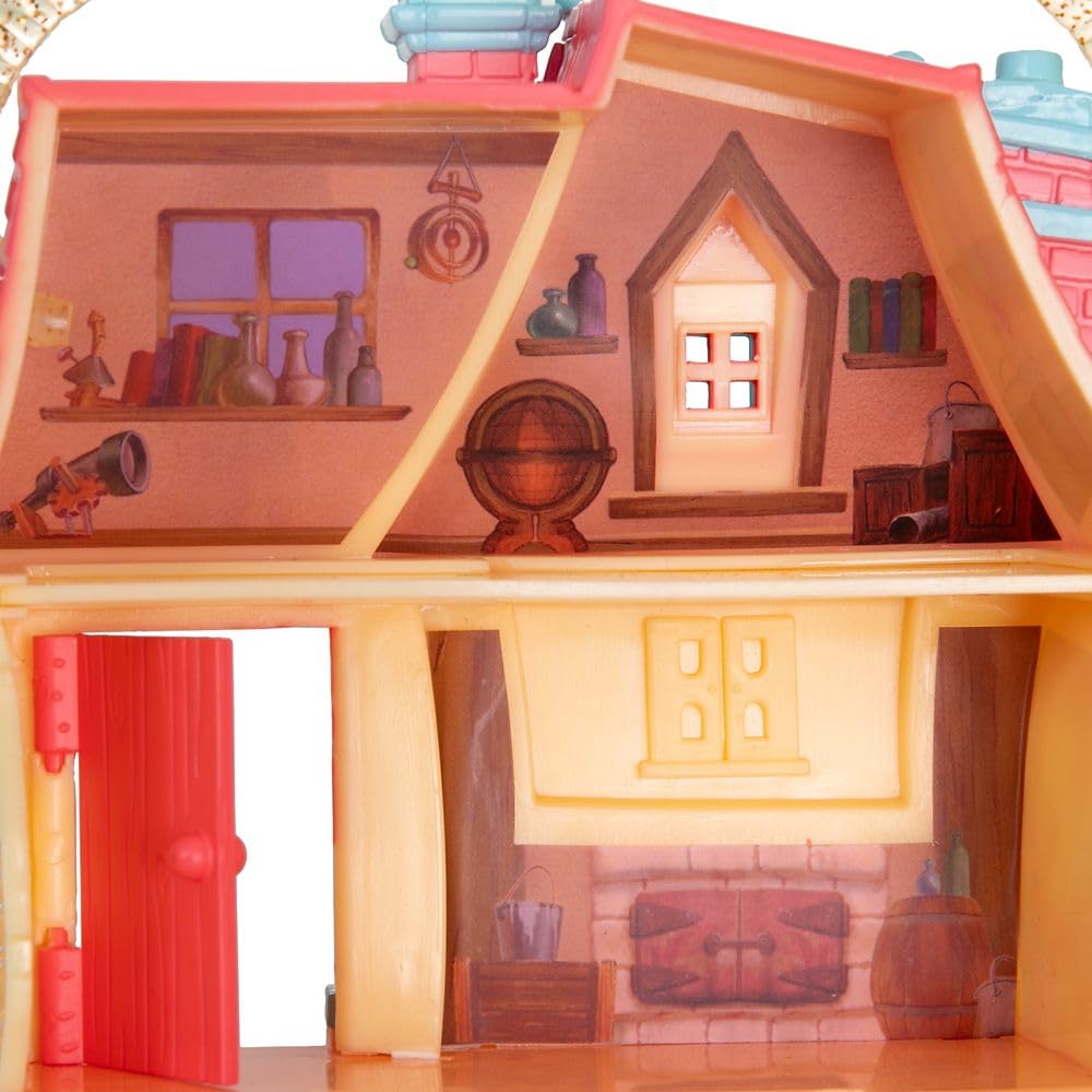 Disney Store Official Princess Micro Toy Set - Beauty & The Beast - Set Includes Micro Figures of Belle, Philippe, & her Cottage - Portable Playset